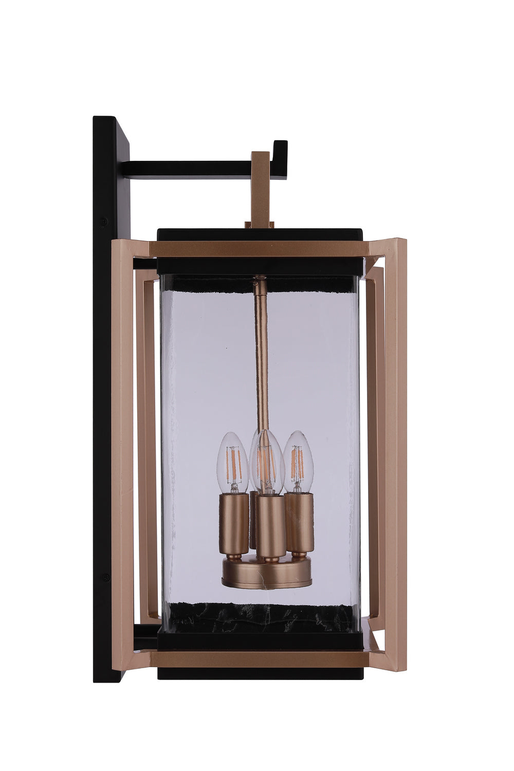Craftmade - ZA6524-MNSB - Four Light Outdoor Wall Lantern - Metalwork - Midnight / Satin Brass