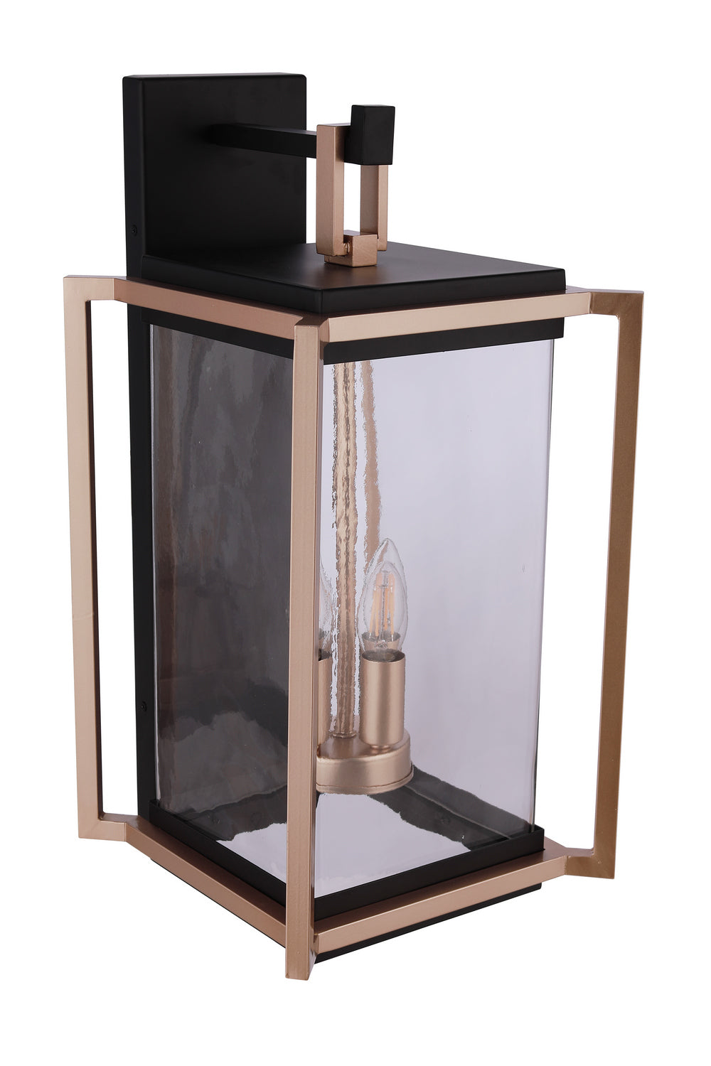 Craftmade - ZA6524-MNSB - Four Light Outdoor Wall Lantern - Metalwork - Midnight / Satin Brass