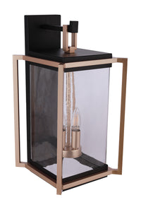 Craftmade - ZA6524-MNSB - Four Light Outdoor Wall Lantern - Metalwork - Midnight / Satin Brass