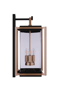 Craftmade - ZA6534-MNSB - Four Light Outdoor Wall Lantern - Metalwork - Midnight / Satin Brass