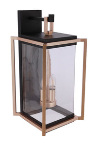 Craftmade - ZA6534-MNSB - Four Light Outdoor Wall Lantern - Metalwork - Midnight / Satin Brass