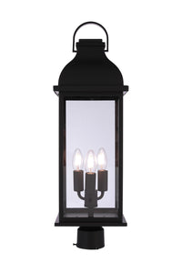 Craftmade - ZA7225-MN - Three Light Outdoor Post Mount - Bent Tree - Midnight