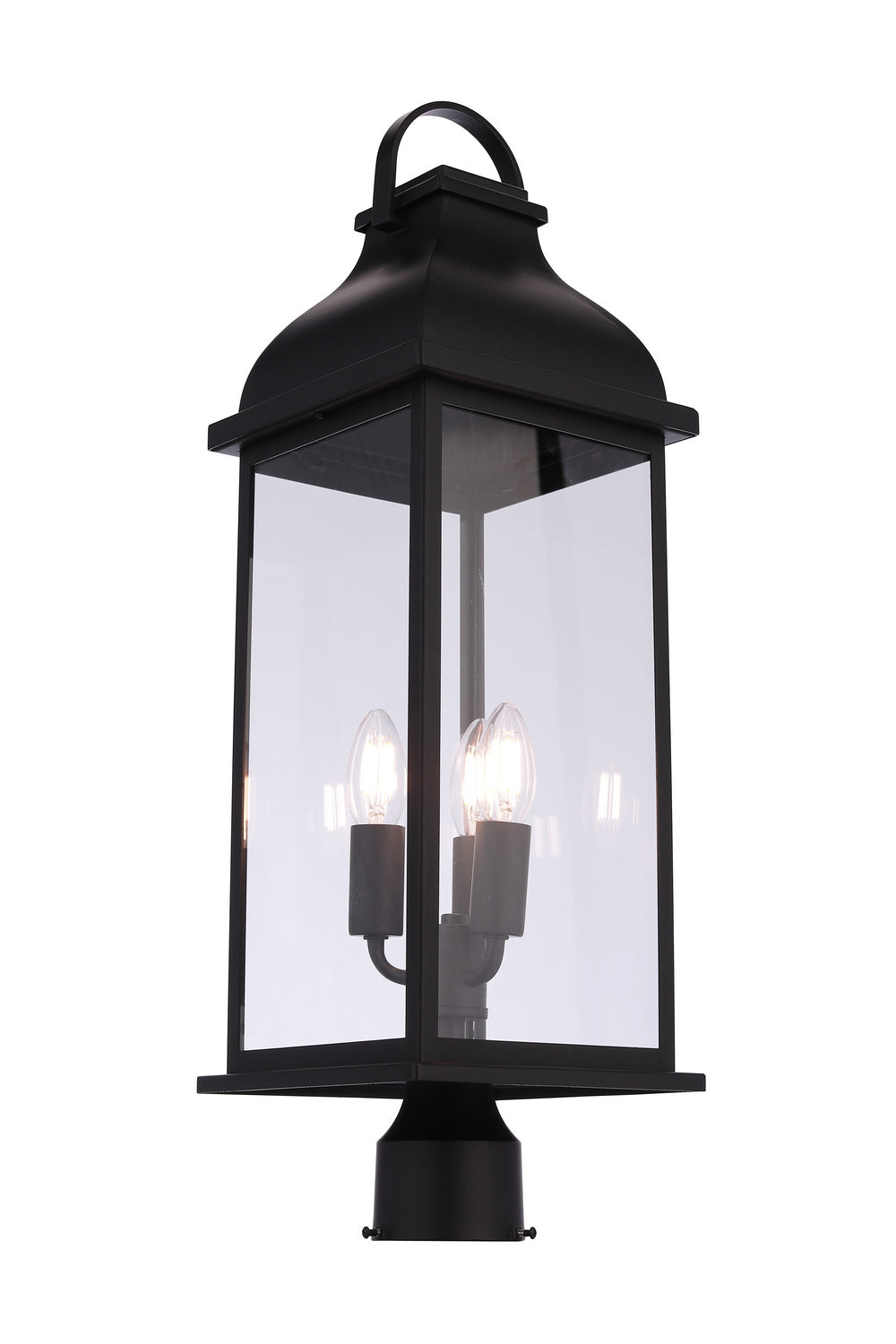 Craftmade - ZA7225-MN - Three Light Outdoor Post Mount - Bent Tree - Midnight