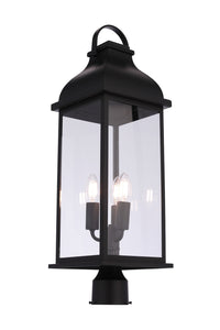 Craftmade - ZA7225-MN - Three Light Outdoor Post Mount - Bent Tree - Midnight