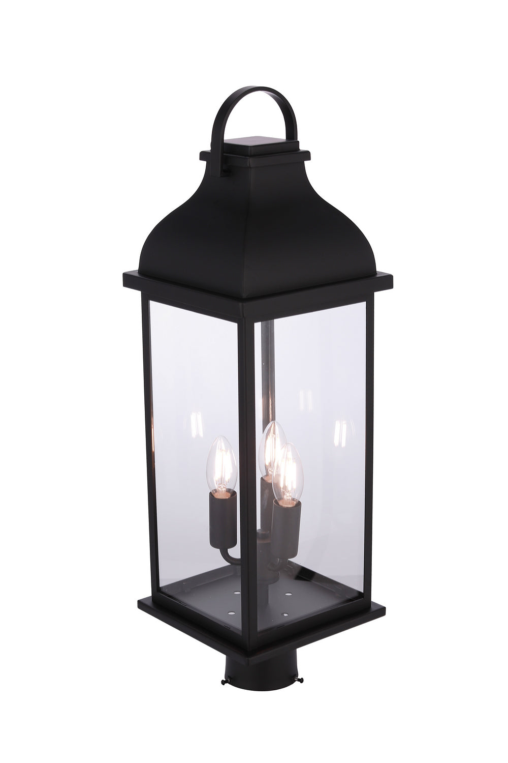 Craftmade - ZA7225-MN - Three Light Outdoor Post Mount - Bent Tree - Midnight