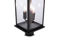 Craftmade - ZA7225-MN - Three Light Outdoor Post Mount - Bent Tree - Midnight