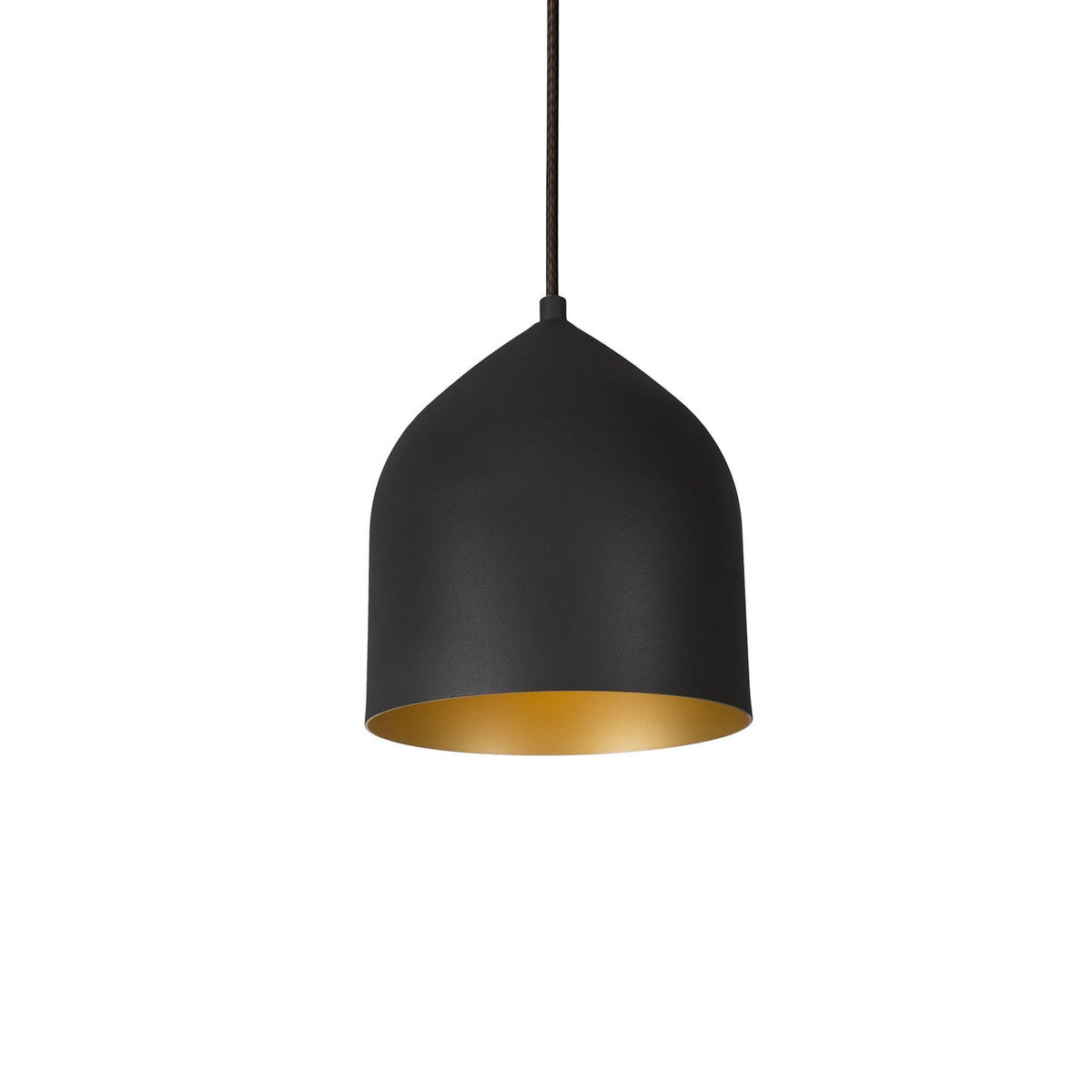 Kuzco Lighting - 49108-BK/GD - One Light Pendant - Helena - Black/Gold