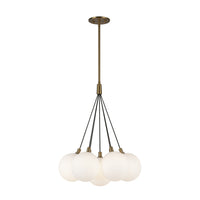 Kuzco Lighting - CH3117-BG/OP - LED Chandelier - Bolla - Brushed Gold/Opal Glass