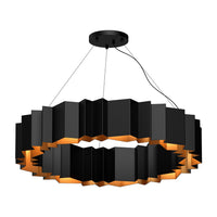 Kuzco Lighting - CH58040-BK/GD - 12 Light Chandelier - Akira - Black/Gold