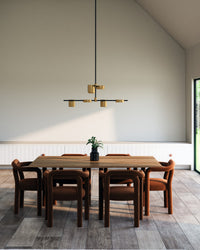 Kuzco Lighting - CH96840-BK/BG-UNV - LED Chandelier - Jayden - Black/Brushed Gold