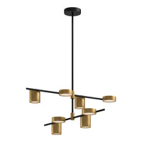 Kuzco Lighting - CH96840-BK/BG-UNV - LED Chandelier - Jayden - Black/Brushed Gold