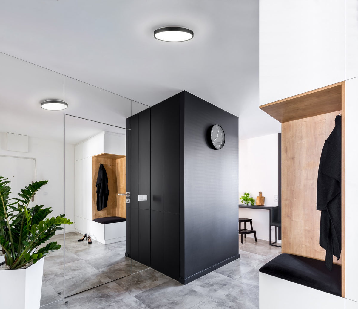 Kuzco Lighting - FM43518-BK-5CCT - LED Flush Mount - Brunswick - Black
