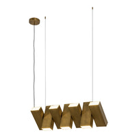 Kuzco Lighting - LP17435-VB-UNV - LED Linear Pendant - Domino - Vintage Brass
