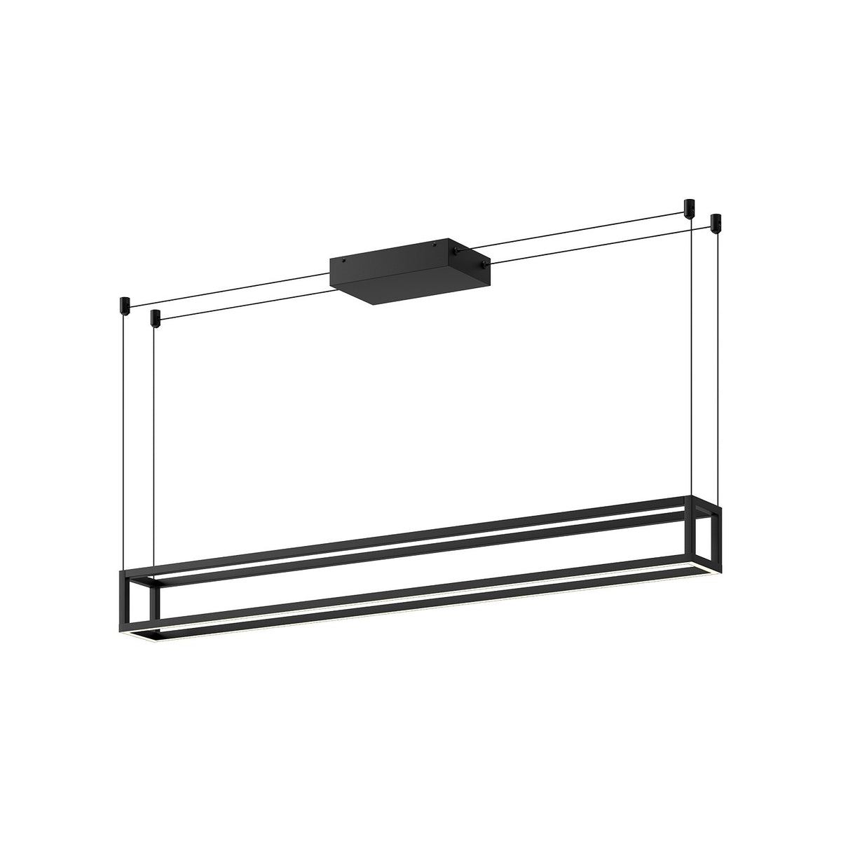 Kuzco Lighting - LP45548-BK-UNV - LED Linear Pendant - Plaza - Black