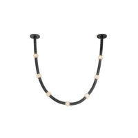 Kuzco Lighting - PD39307-BK/OP-UNV-RT - LED Pendant - Corda - Black/Opal Glass