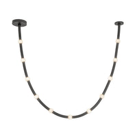 Kuzco Lighting - PD39310-BK/OP-UNV-010 - LED Pendant - Corda - Black/Opal Glass