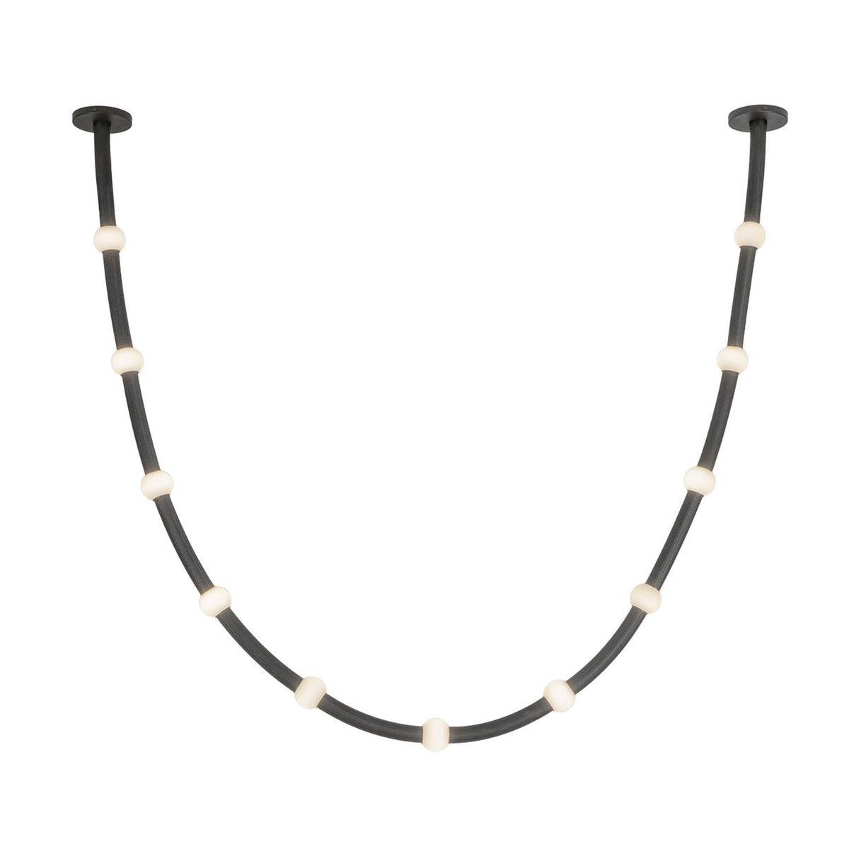 Kuzco Lighting - PD39310-BK/OP-UNV-010-RT - LED Pendant - Corda - Black/Opal Glass