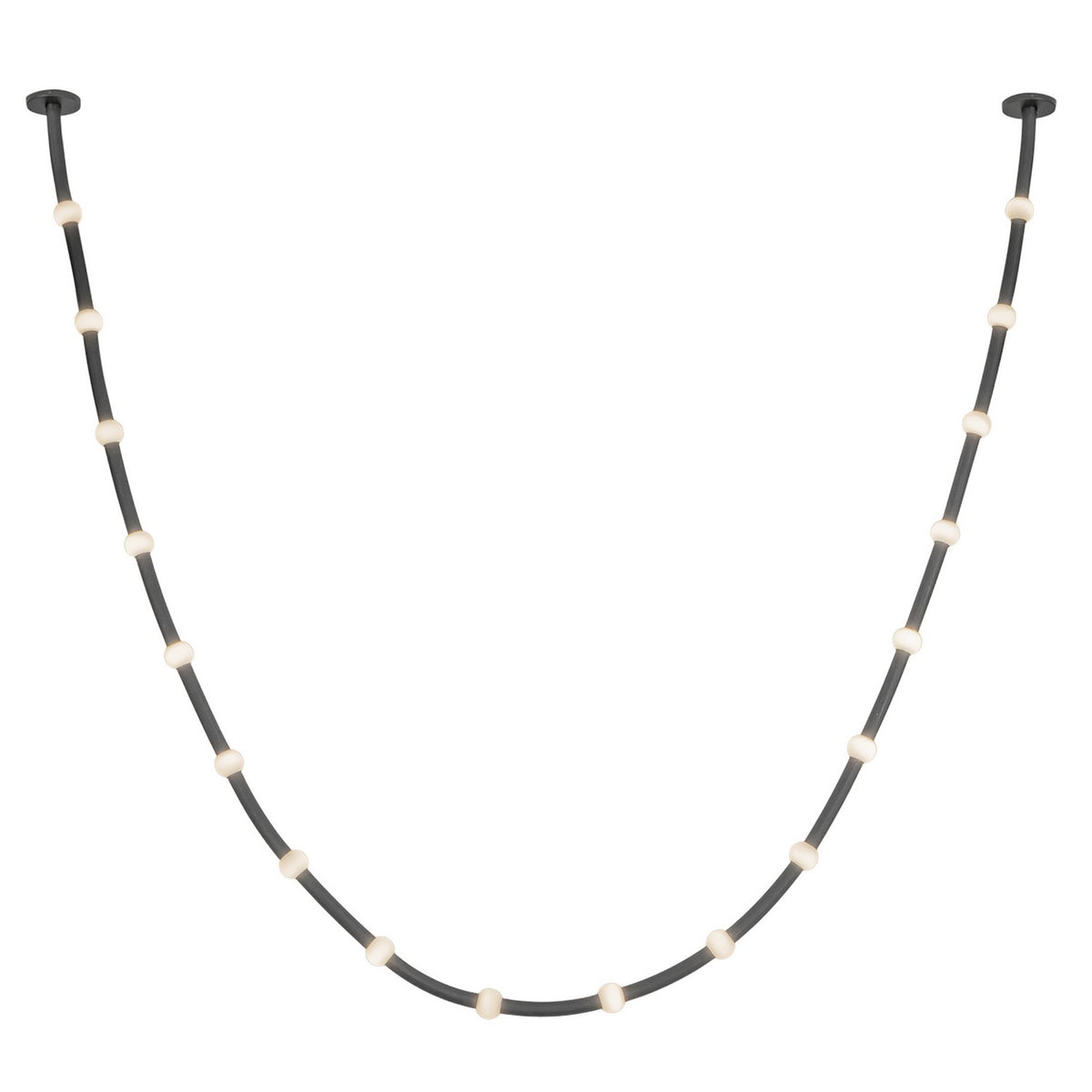 Kuzco Lighting - PD39317-BK/OP-UNV-010-RT - LED Pendant - Corda - Black/Opal Glass