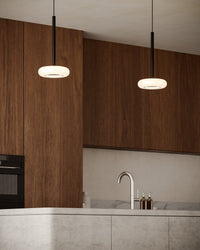 Kuzco Lighting - PD97204-BK/FR - LED Pendant - Stephord - Black/Frosted Glass