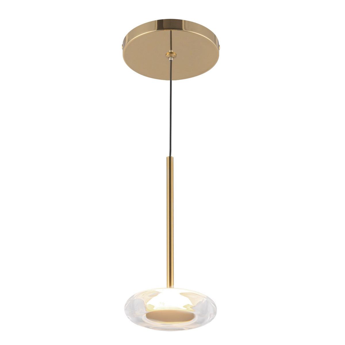 Kuzco Lighting - PD97204-MRB/CL - LED Pendant - Stephord - Metallic Brass/Clear Glass