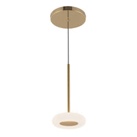 Kuzco Lighting - PD97204-MRB/FR - LED Pendant - Stephord - Metallic Brass/Frosted Glass