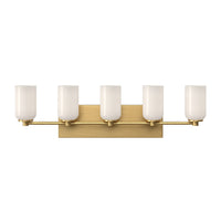 Kuzco Lighting - VL57732-BG/GO - Five Light Vanity - Nola - Brushed Gold/Glossy Opal Glass