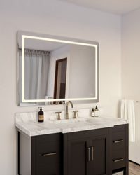 Kuzco Lighting - VM31148-5CCT - LED Vanity Mirror - Seneca - Sandblasted Merc Edge