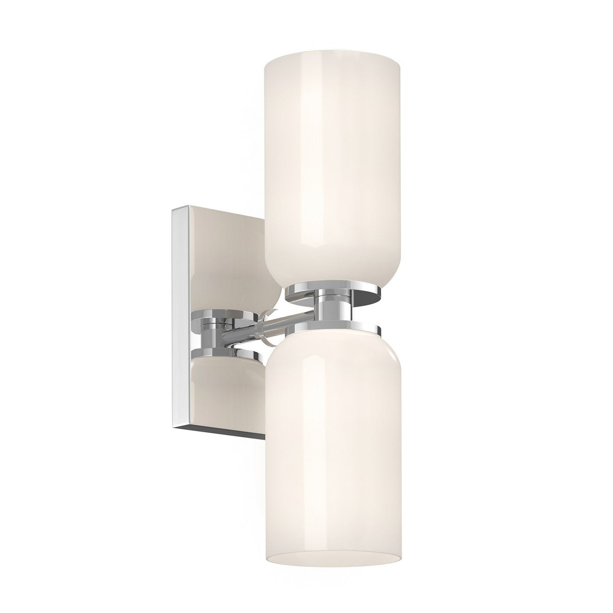 Kuzco Lighting - WS57712-CH/GO - Two Light Wall Sconce - Nola - Chrome/Glossy Opal Glass