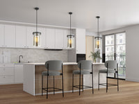 Artcraft - AC10051BK - Three Light Pendant - Dahlia - Black