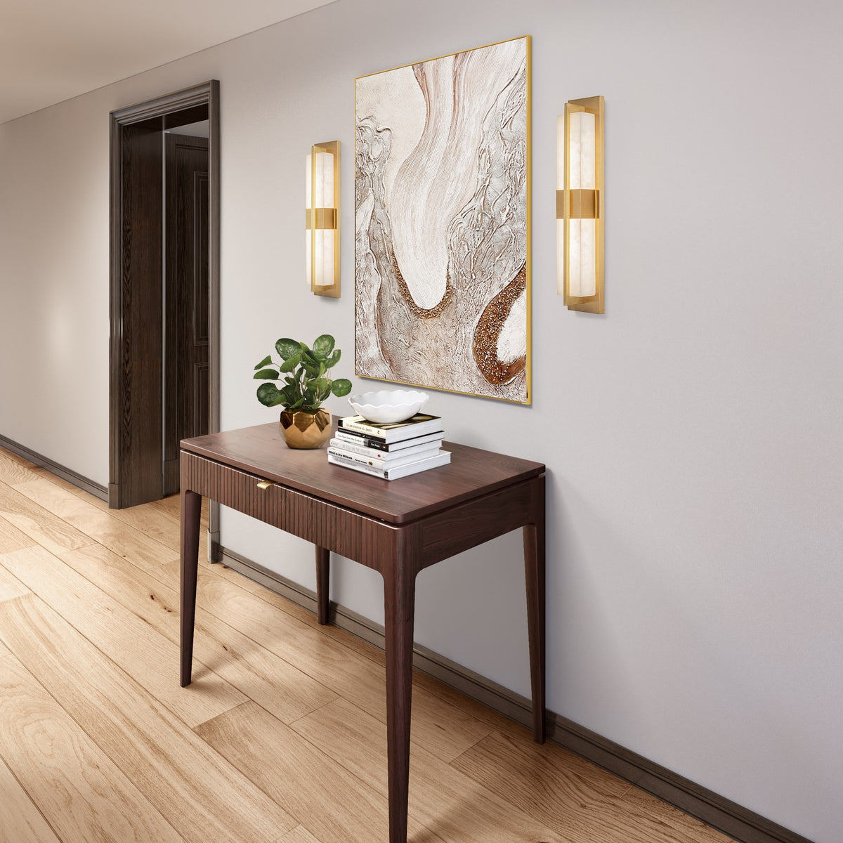 Artcraft - AC11776BR - LED Wall Sconce - Briana - Brushed Brass