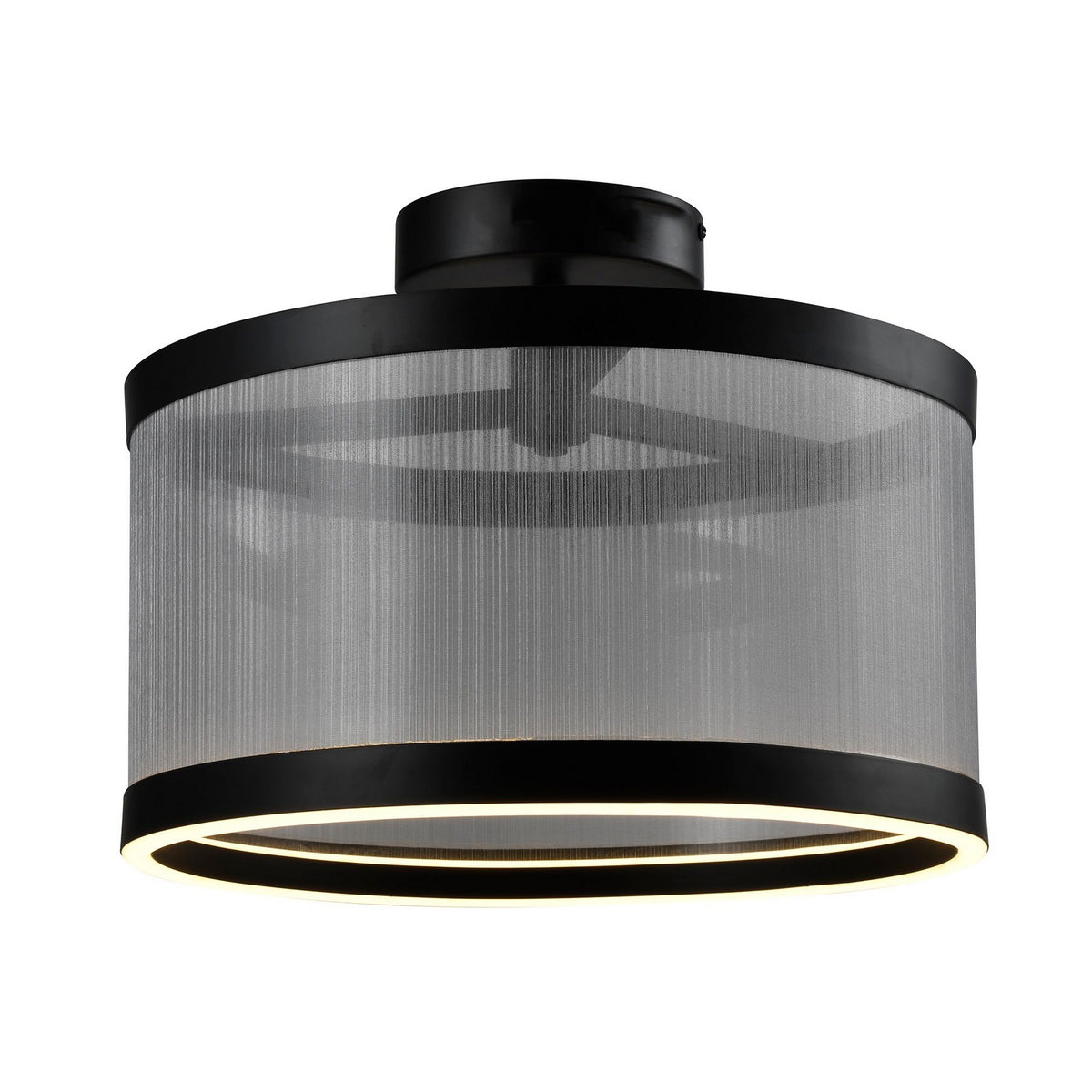 Artcraft - AC11893SL - LED Semi Flush Mount - Cora - Silver