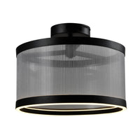 Artcraft - AC11893SL - LED Semi Flush Mount - Cora - Silver