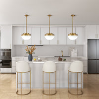 Artcraft - AC12010BR - One Light Pendant - Dahlia - Brushed Brass