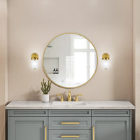 Artcraft - AC12021BR - One Light Wall Sconce - Myla - Vintage Brass