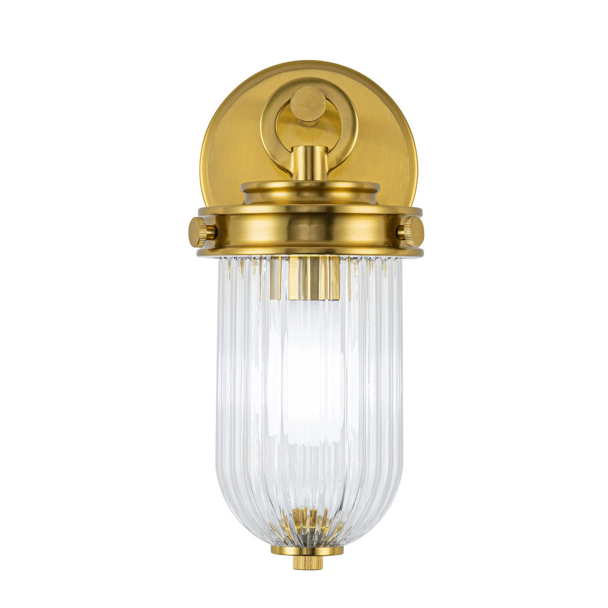 Artcraft - AC12021BR - One Light Wall Sconce - Myla - Vintage Brass