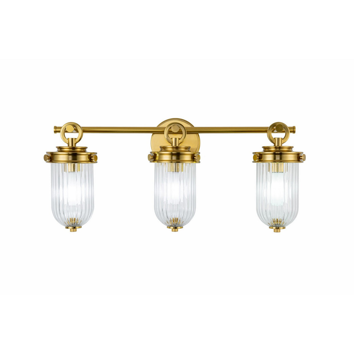 Artcraft - AC12023BR - Three Light Bathroom Vanity - Myla - Vintage Brass