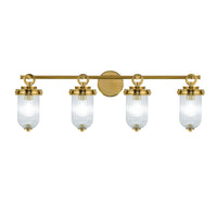 Artcraft - AC12024BR - Four Light Bathroom Vanity - Myla - Vintage Brass