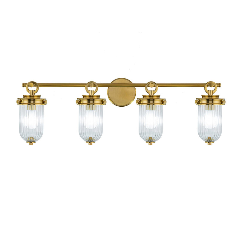 Artcraft - AC12024BR - Four Light Bathroom Vanity - Myla - Vintage Brass