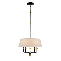 Artcraft - AC12035BB - Five Light Pendant - Providence - Black, Brushed Brass