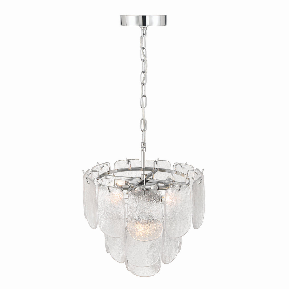 Artcraft - AC12051CR - Five Light Pendant - Bianca - Polished Nickel, Crystalline