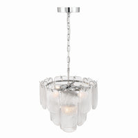 Artcraft - AC12051CR - Five Light Pendant - Bianca - Polished Nickel, Crystalline