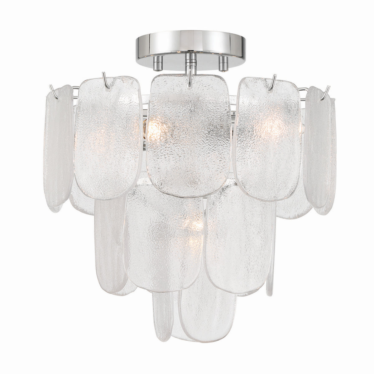 Artcraft - AC12051CR - Five Light Pendant - Bianca - Polished Nickel, Crystalline