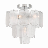 Artcraft - AC12051CR - Five Light Pendant - Bianca - Polished Nickel, Crystalline