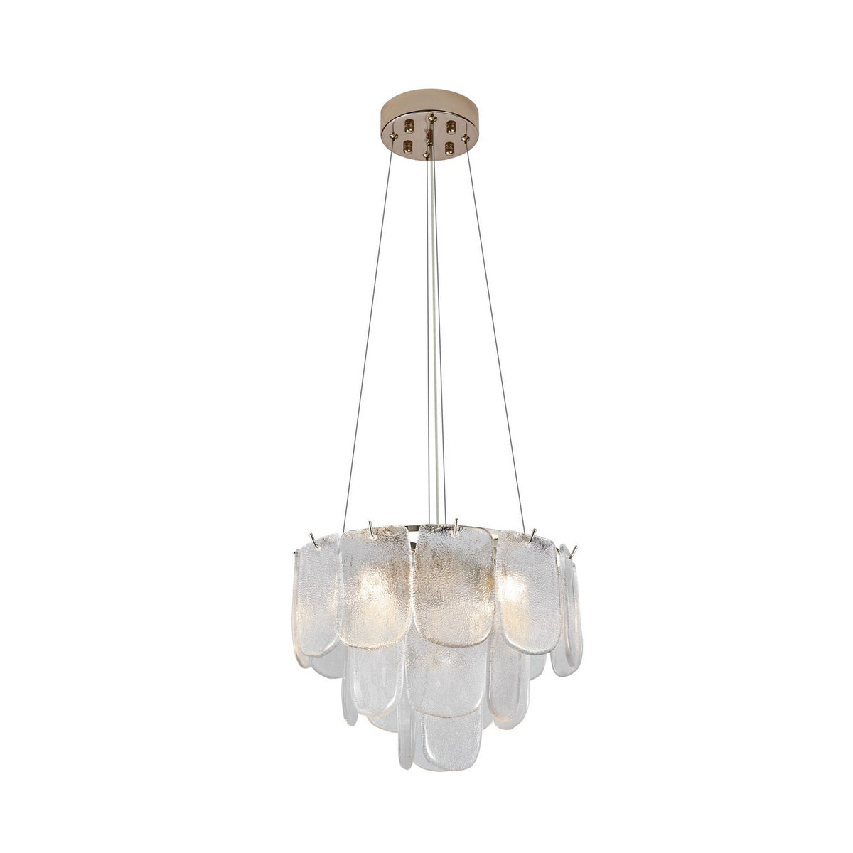 Artcraft - AC12051CR - Five Light Pendant - Bianca - Polished Nickel, Crystalline