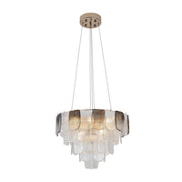Artcraft - AC12052CS - 12 Light Chandelier - Bianca - Polished Nickel, Crystalline Smoke