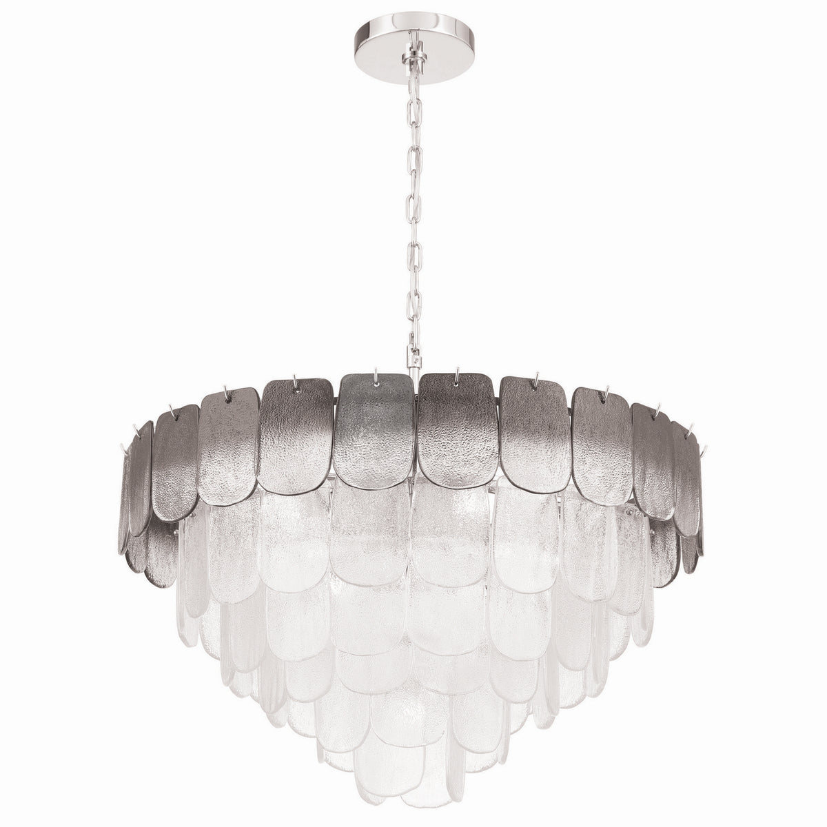 Artcraft - AC12053CS - 19 Light Chandelier - Bianca - Polished Nickel, Crystalline Smoke
