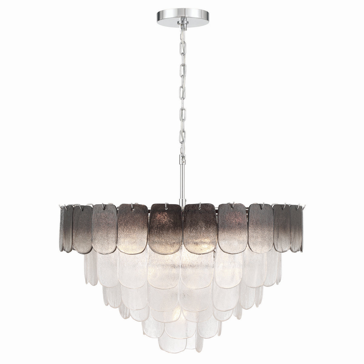 Artcraft - AC12053CS - 19 Light Chandelier - Bianca - Polished Nickel, Crystalline Smoke