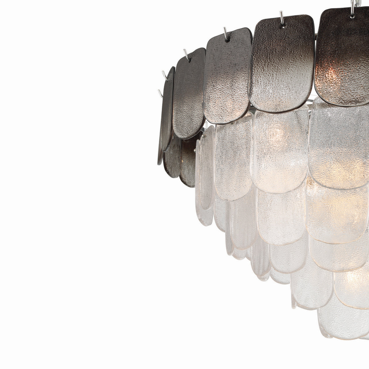 Artcraft - AC12053CS - 19 Light Chandelier - Bianca - Polished Nickel, Crystalline Smoke