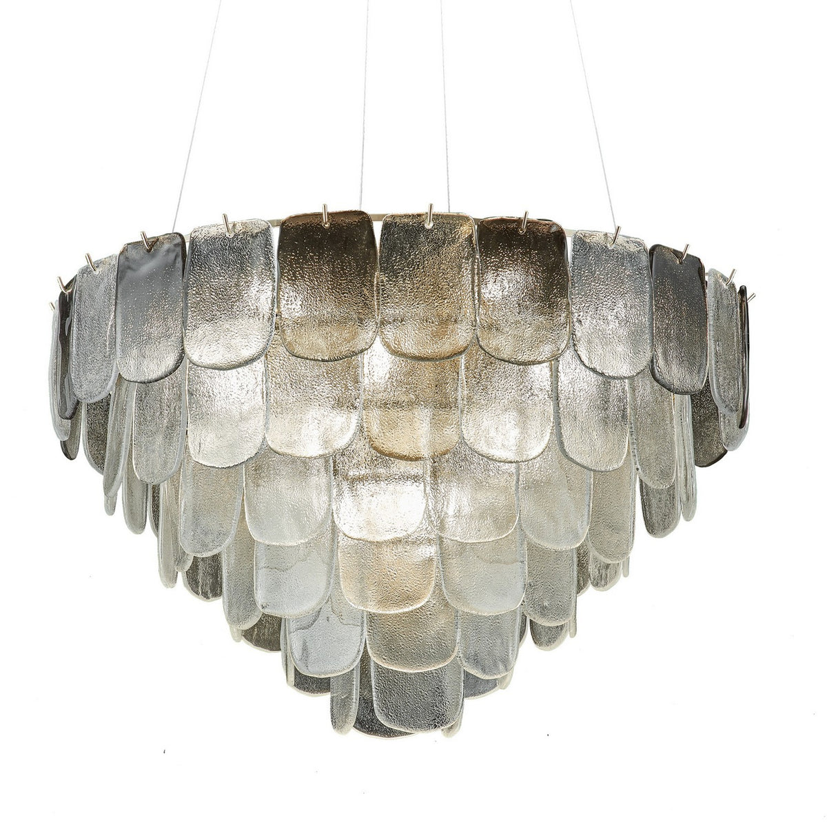 Artcraft - AC12053CS - 19 Light Chandelier - Bianca - Polished Nickel, Crystalline Smoke