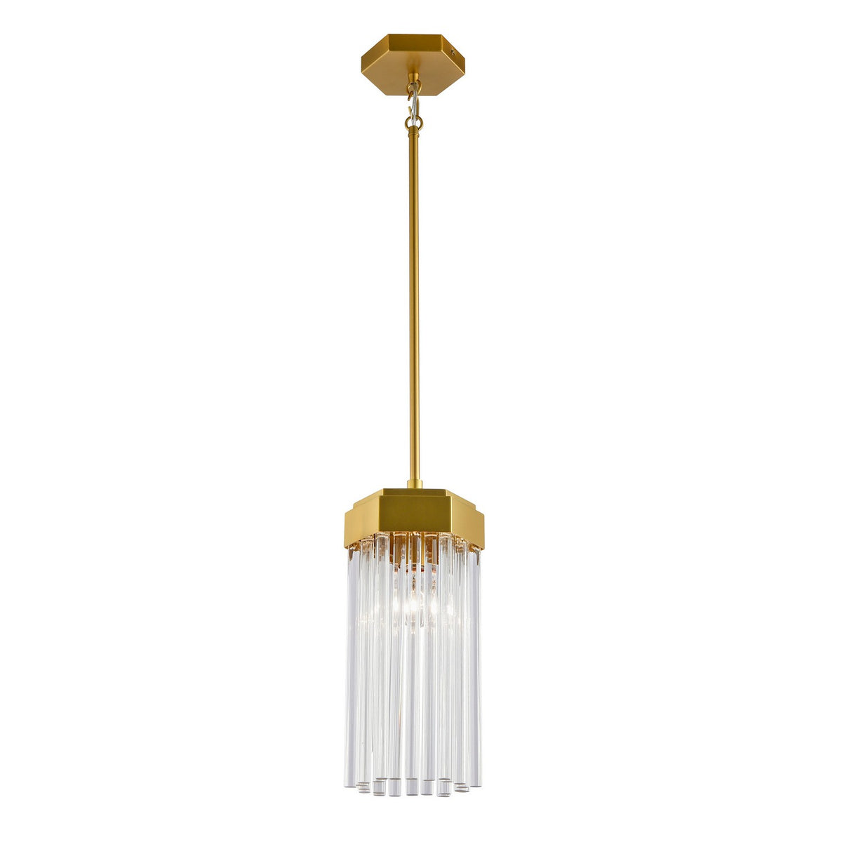 Artcraft - AC12060BR - One Light Pendant - Emma - Brushed Brass